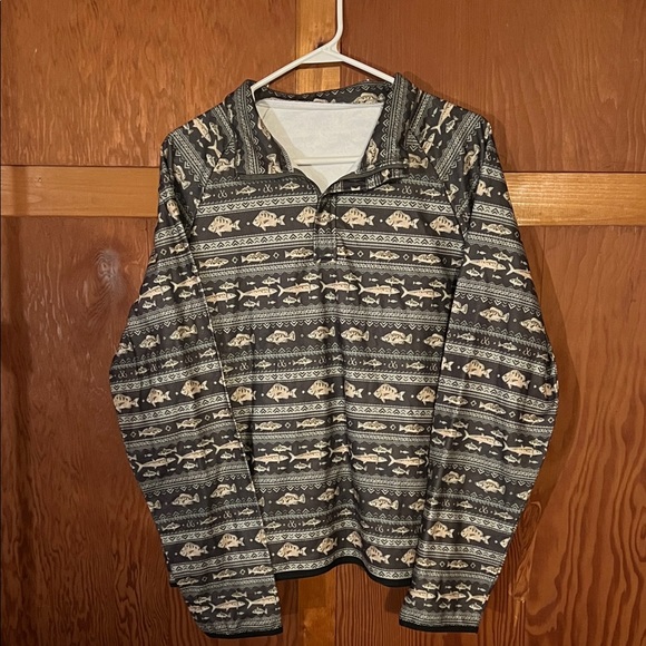 Men's Patterned Pullover Jacket - Picture 1 of 2